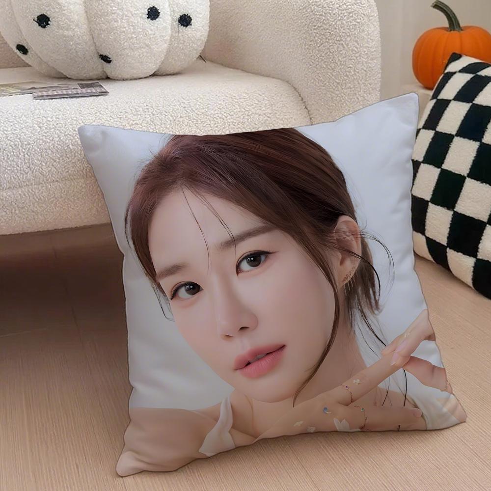 Actor Sweet YYoo Inna Cushion Cover Throw Pillow Cover Hidden Button Durable Polyester Chair Cushion