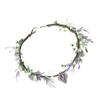 Elegant Rhinestones Floral Headbands With Adjustable Ribbon Hair Decoration For Women Girls Special Occasion