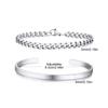 Men's 2pcs Set Simple Fashion Cuban Snake Link Chain Bracelet Stainless Steel Open Cuff Bangle Punk Hip Hop Jewelry Set Gifts