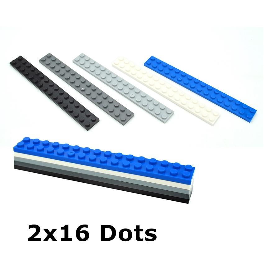 12PCS DO IT YOURSELF Construction Bricks Thin Figures Blocks Plate 2x16 Learning Creativity Dimension Works With Featuring 4282 Playthings ideal for