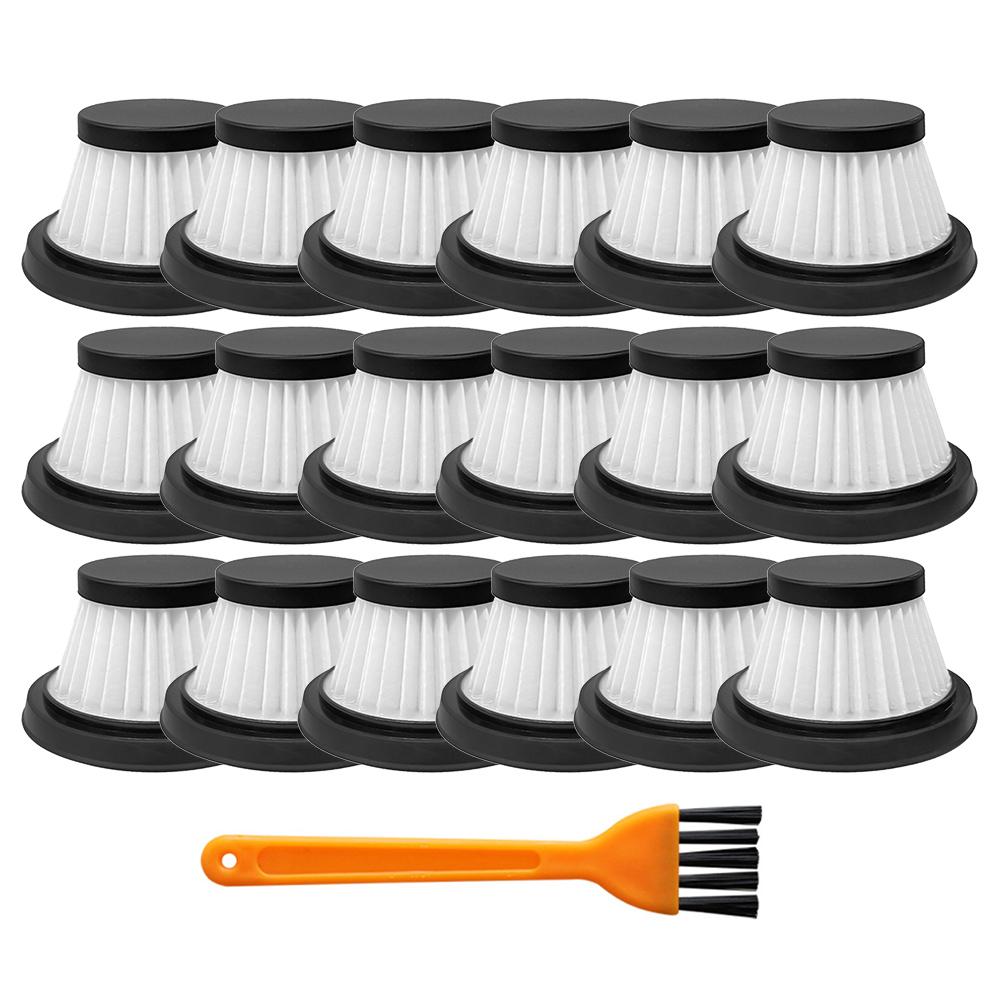 18Pack Replacement Washable HEPA Filters Compatible For Horsepower Duck Vacuum Cleaner With Cleaning Brush Spare Parts