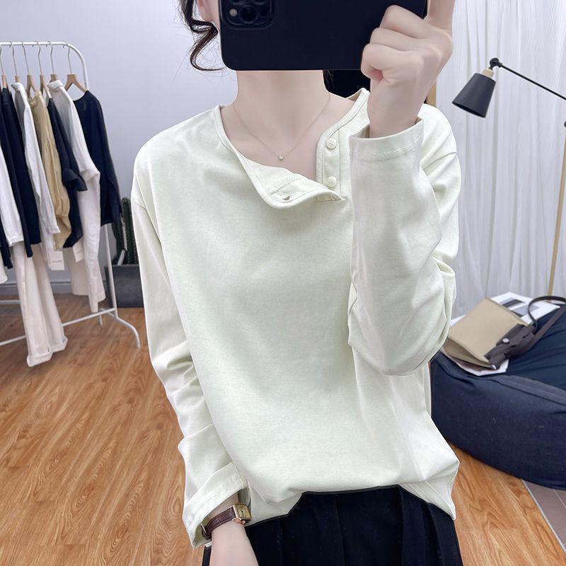 Women's Plus Size Slimming Long-Sleeve Button-Up Top - 2025 Early Autumn Fashion