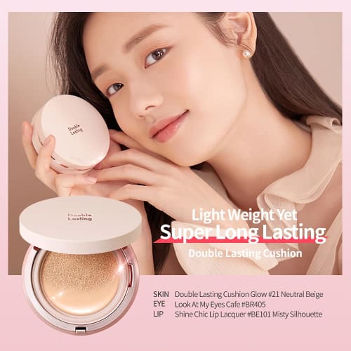ETUDE Double Lasting Cushion Glow Neutral Vanilla Foundation 1 piece (x 1)