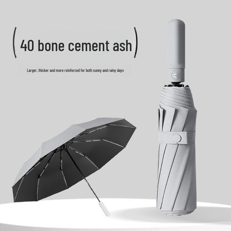"Large Fully Automatic Folding Umbrella for Sun and Rain, High-Grade Men's Dual-Use Parasol"