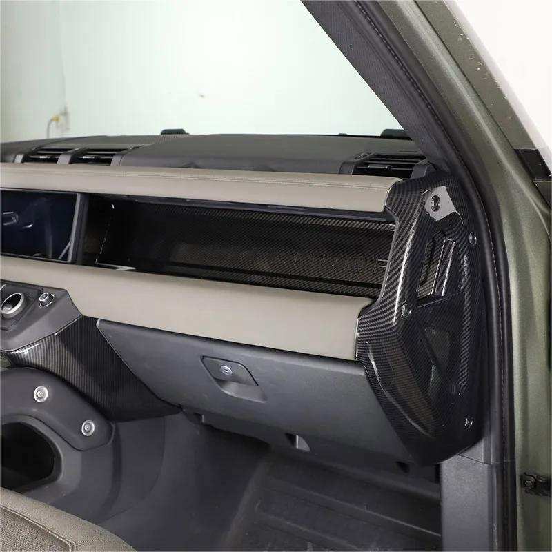 ABS Carbon Fiber For Land Rover Defender 110 2020-2026 Car Interior Modification Protection Cover Decorative Patch Accessories