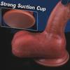 10,6palcový realistický velký tlustý dildo pro ženy, realistické měkké silikonové anální dildo se silnou přísavkou pro použití bez použití rukou, penis pro anální vagínu