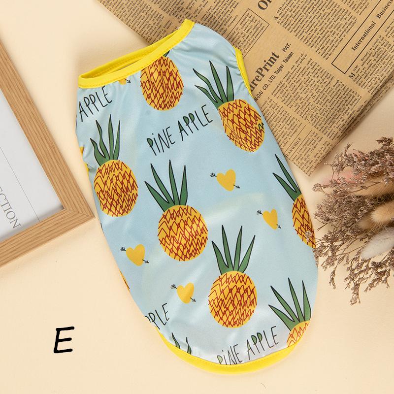 Pet Dog Vest Cat Vest Dog Clothes Cat Clothes Summer Thin Breathable Cooling Cut