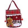 Santa Claus Christmas Gift Handbag Cloth Santa Claus Candy Bag Cute Xmas Drawstring Bag  Children's