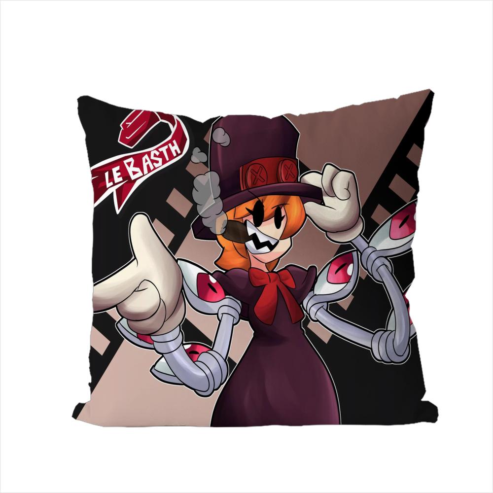 Skullgirls Pillow Case For Car Sofa Decorative Home Doublesided Print Plush Square Throw Pillow Cushion Cover