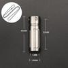Titanium Alloy Waterproof Container Keychain Sealed Capsule Bottle Can Medicine Box Storage Outdoor EDC Tools with Necklace Gift