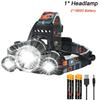 Ultra Bright LED Portable Headlight Rechargeable 18650 Battery Fishing Hunting Head Flashlight Outdoor Camping Emergency Lantern