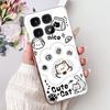 Clear For Xiaomi 14T Case Cover Luxury Cute Cat Fashion Flowers Funny Cool Painted Soft Phone Case 2406APNFAG