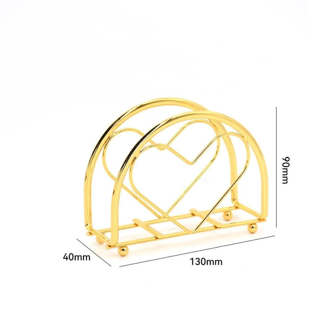 

Creative Stainless Steel Iron Napkin Holder Modern Style Stable Paper Dispenser Rack Napkin Organizer Table Decoration