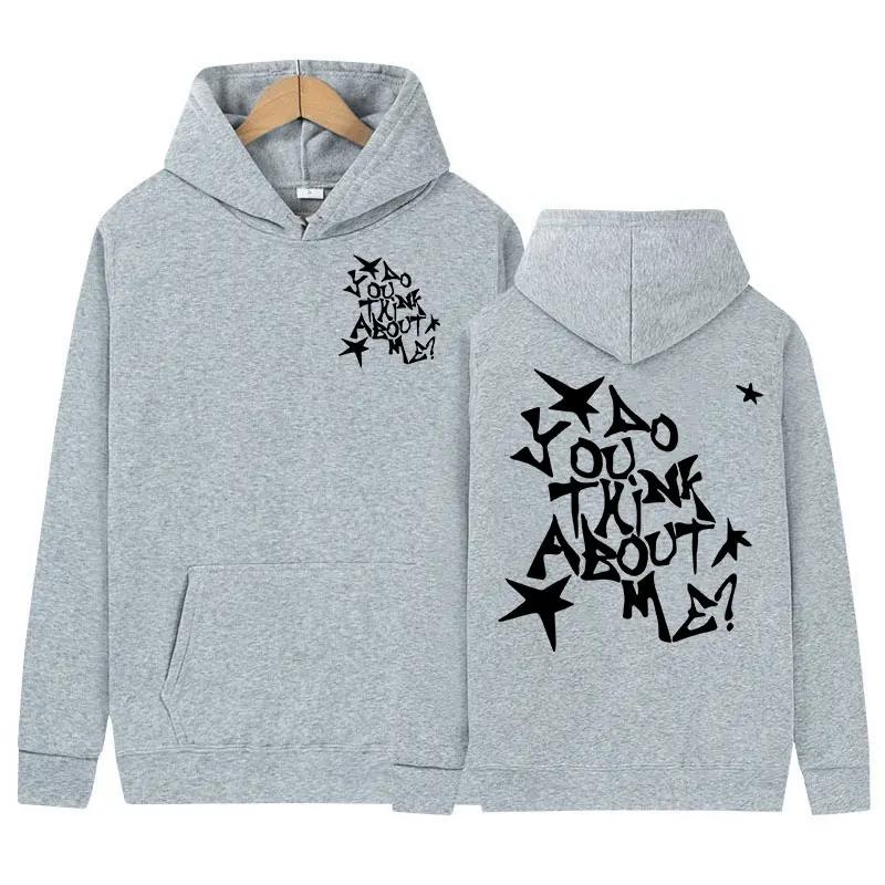 Rapper NSQK DO YOU THINK ABOUT ME Tour 2025 New Print Hoodies Men Women Fashion High Quality Sweatshirt Hip Hop Clothing Hooded