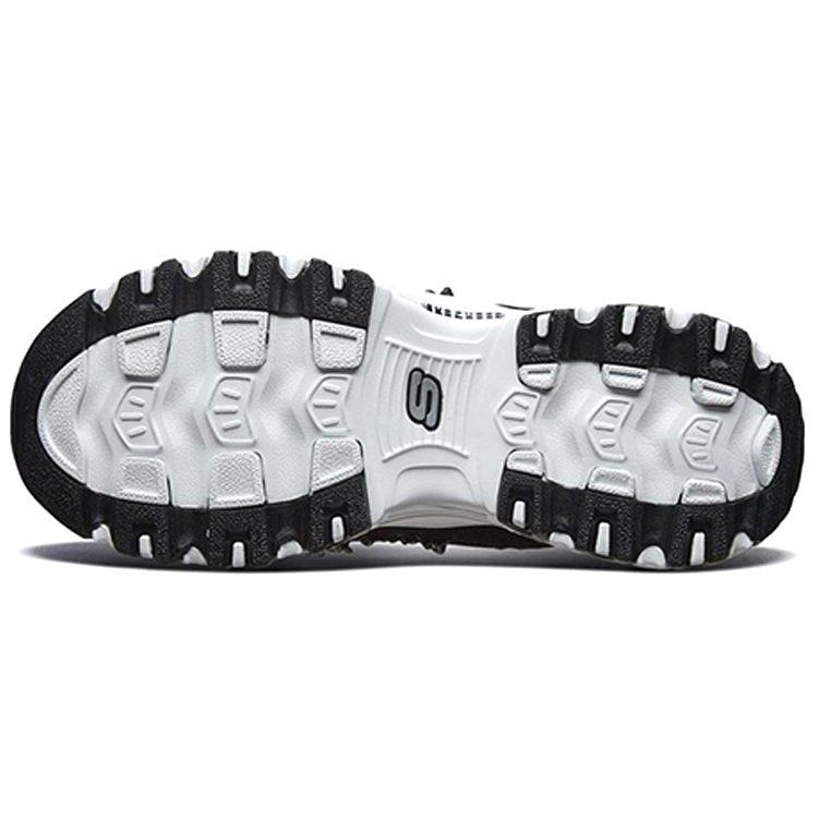 Skechers D'Lites 1.0 Mesh, Textile Classic And Versatile Cushioning Abrasion Resistant Breathable 13090-BKW
