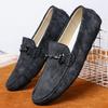 Fashion Men Casual Shoes Fashion Men Fur Handmade Suede Genuine Leather Mens Loafers Moccasins Slip On Men's Flats Male Driving Shoes