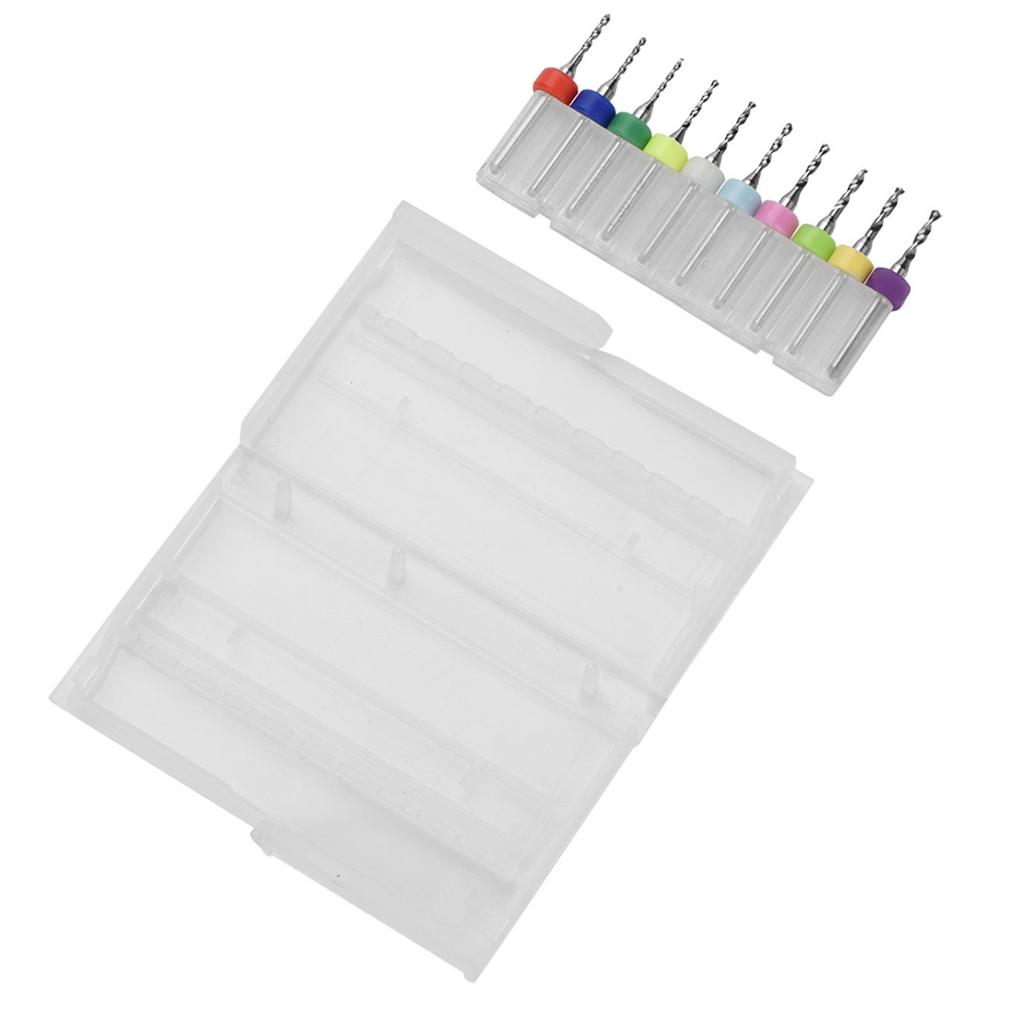 10Pcs 1.1 2.0mm Tungsten Carbide Micro Drill Bits Set Tool for PCB Print Circuit Board