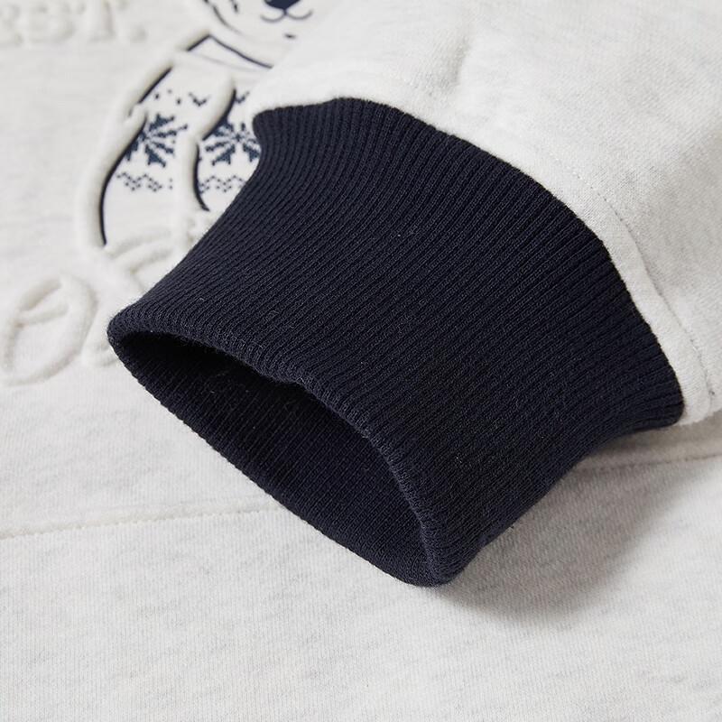 Teenie Weenie Women's Bear Graphic Colorblock Hooded Sweatshirt