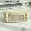 Mint Lace Pencil Case & Cosmetic Bag - Large Capacity, High Style, Ideal for Students