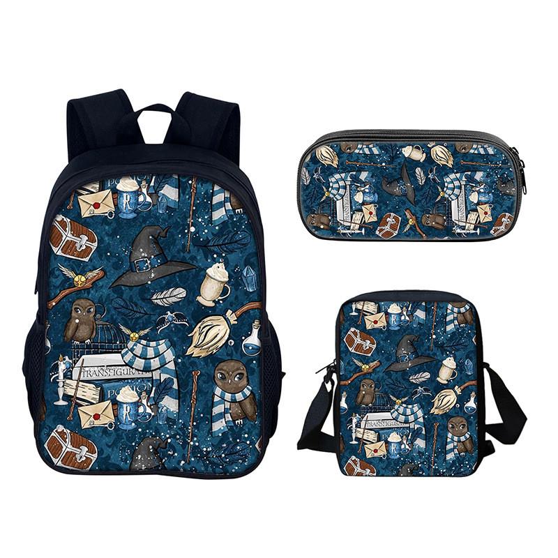 Harry Potter Rucksack für Schule und Reisen aus Nylonmaterial mit 20 l Fassungsvermögen für Schüler und Jugendliche