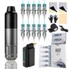 Cartridge Tattoo Machine Kit Tattoo Pen Set for Beginners Rotary Tattoo Pen Type Complete Tattoo Supplies