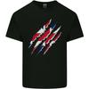 Gym The Union Jack Flag Claw Effect UK Unisexs Light Cotton TShirt