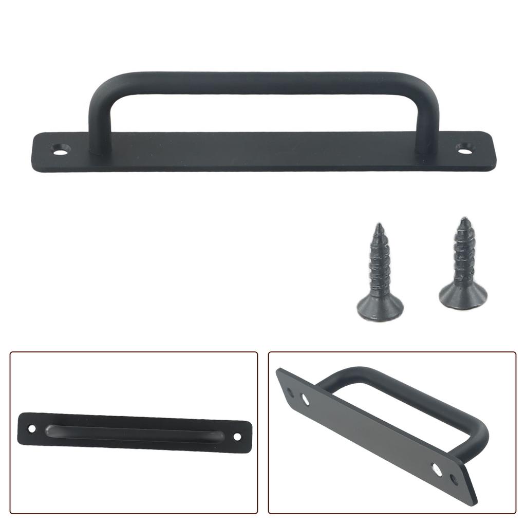 High Quality Brand New Exquisite Door Handle Hardware Handle No Punching 1PCS Aluminum Alloy For Barn For Sliding