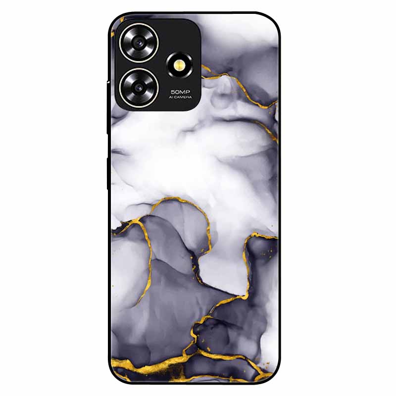 For ZTE Blade A73 4G Case 6.6'' Para Silicone Soft Cool Print Marble Phone Cover for ZTE BladeA73 A 73 4G Shockproof TPU Bags