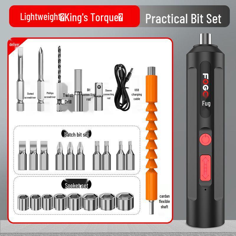 Rechargeable Mini Electric Screwdriver Set - Household Automatic Drill Tool