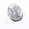 Natural Dendrite Opal Gemstone Handmade 925 Sterling Silver Gift Ring S.9 k4P23