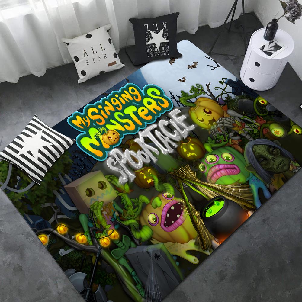 3D My Singing Monsters Kitchen Mat Washable Non-Slip Living Room Sofa Chairs Area Mat Kitchen Modern Home Decor