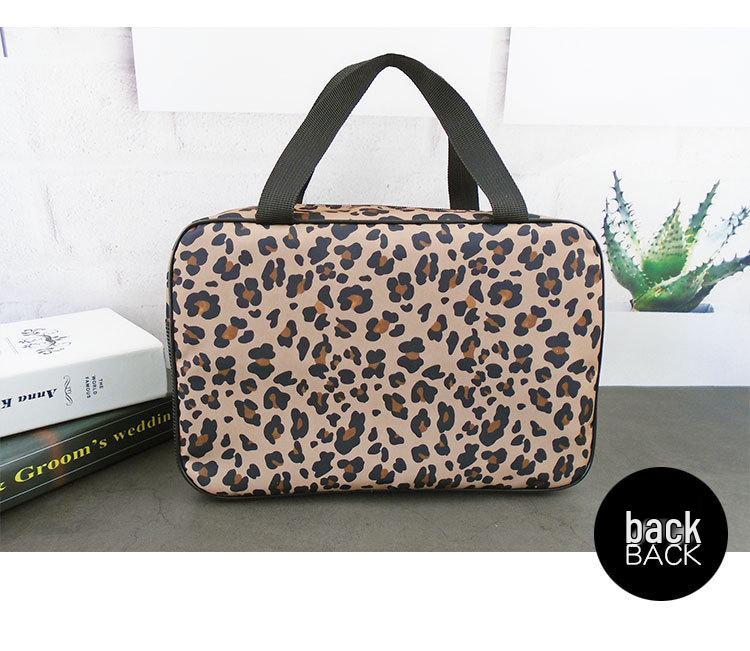 Leopardenmuster Große Kapazität Kulturbeutel für Damen & Herren – Tragbare Reise-Duschtasche & Badezimmer-Organizer