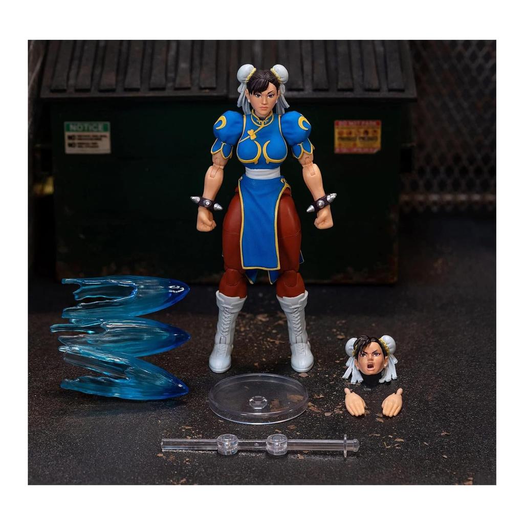 Street Fighter II Chun Li Figure Action Figure Toy for Kids and Adults 6-inch