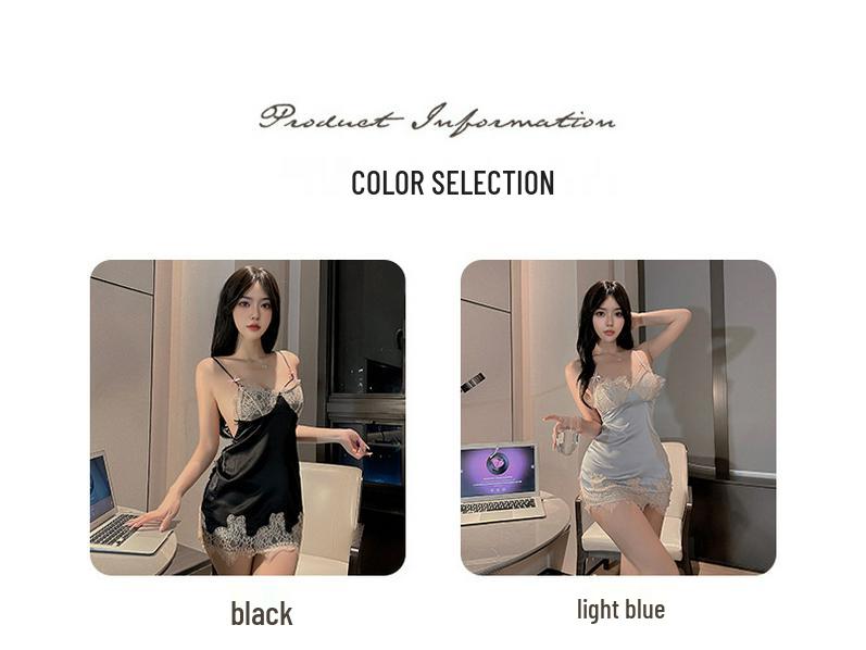 Exquisite Spitzenwäsche: Durchsichtiges Sexy Nachthemd