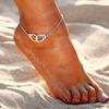 17KM Vintage Anklet Set Fashion Anklets for Women 5pcs/set Multilayers Adjustable Anklet Bracelet On Leg Foot Beach Jewelry