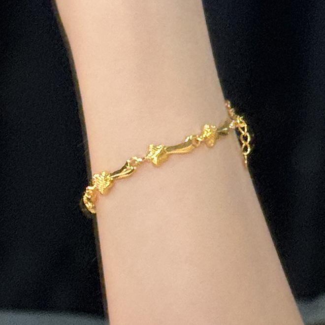 Hot Selling Meteor Bracelet Women s Exquisite Luxury Gold Star Bracelet Comet Surrounded Good Luck Bracelet
