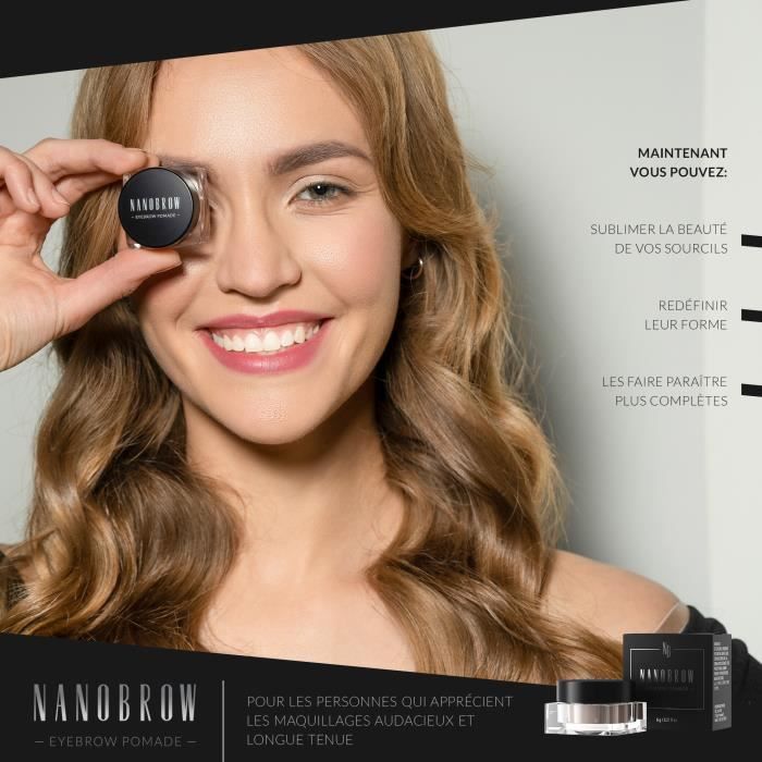 Pommade À Sourcils - Nanobrow - Medium Brown - Impermeable - Effet Ombré - Volume Rehausse