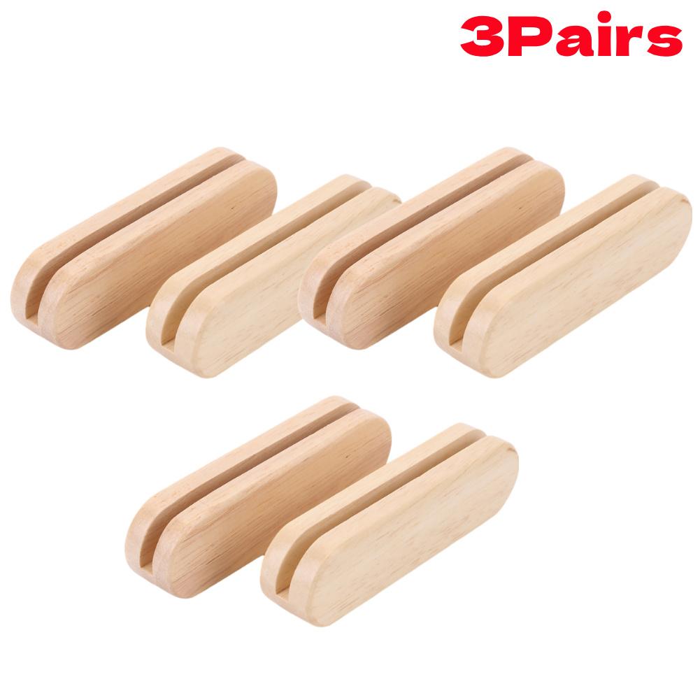 2PCS/set Solid Wood Pan Insulated Handle Pan Insulated Handles Anti-scald Wood Handle for Cookware Sauce Pan Grilling Pan