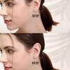S925 Sterling Silver Platinum-Plated Classic Temperament Ox Head Moissanite Stud Earrings Women'S Fashion Versatile Exquisite Earrings Gift