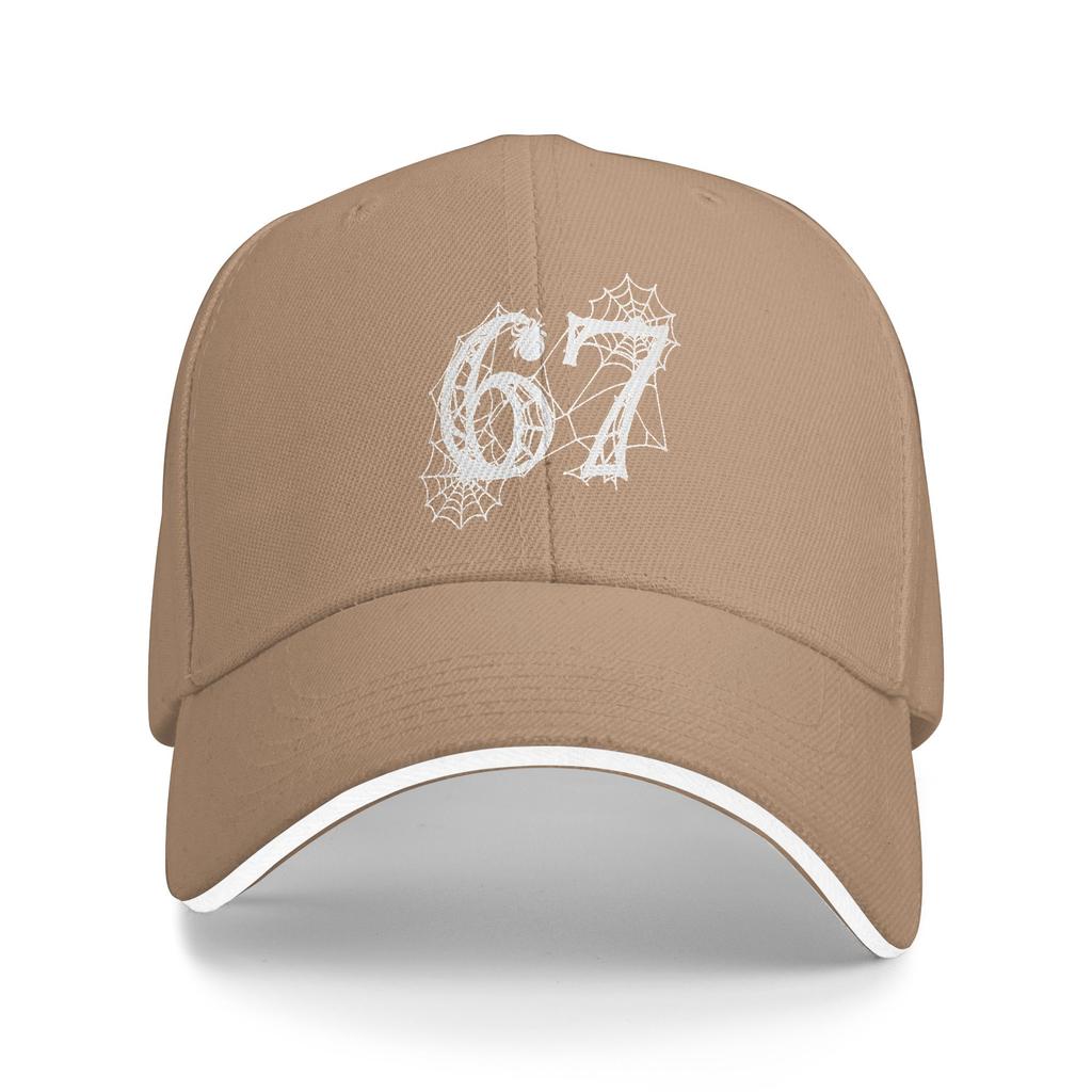 Spring Casual Baseball Cap 67 Halloween Funny Six Seven Meme Hunting Camping Trucker Hat For Men Adult Sun Fashion Baseball Caps
