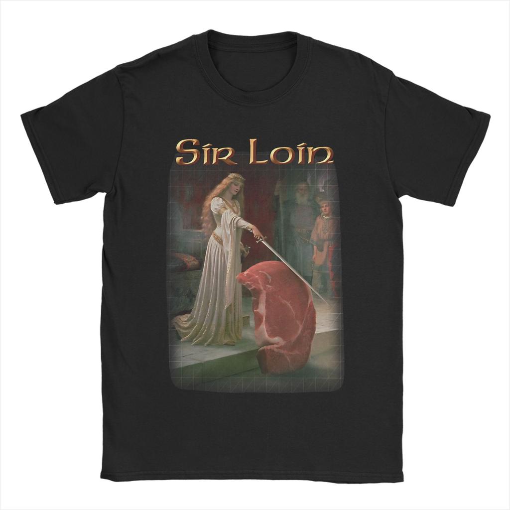 Sir Loin Steak TShirt Summer Fashion TShirts Unisexs Cotton O Neck Plus Size 5XL Clothing Short Sleeve Y2K Basic Tops