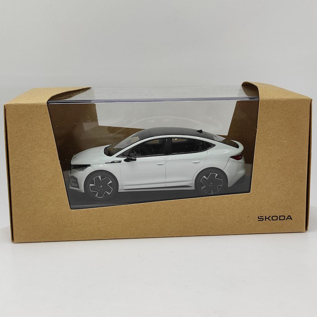 GAM1 Diecast SKODA 1:43 Scale Enyaq Coupe RS Alloy Car Model Collectible Toy Gift Souvenir Display Ornament