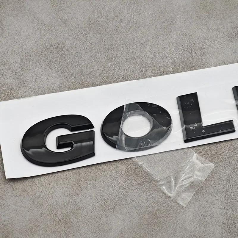 2026 Hot For VW VOLKSWAGEN VW 3D ABS Chrome Black Logo GOLF Emblem Letters Sticker Car Rear Trunk Badge For Volkswagen Golf 4 5 
