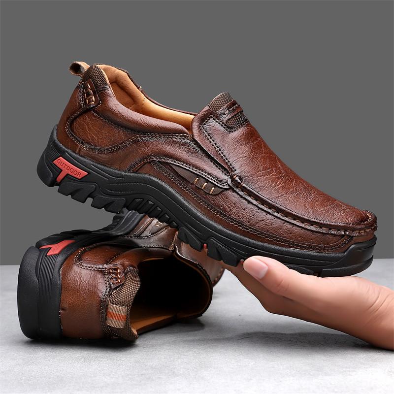 Classic Black Loafers Shoes for Men Quality Men's Leather Shoes Large Size 48 Outdoor Casual Sports Shoes Men zapatos de hombre