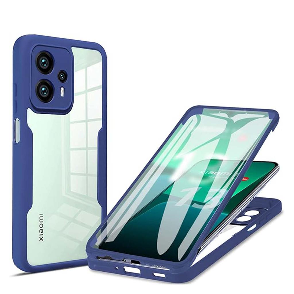 Liquid Silicone 360 Degree Case for  Poco F5 X5 Pro X4 Pro 5G X3 NFC C3 F5 Pro Protect Shockproof Full Protection Cover