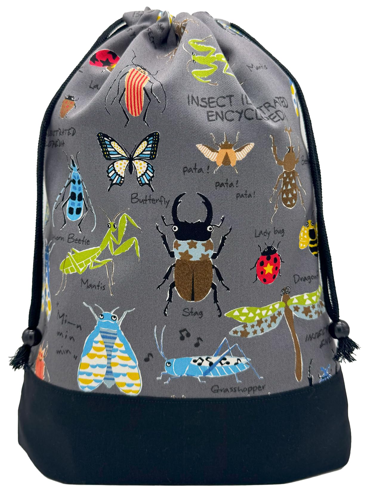 

Gym Bag for Drawstring Travel Pouch with Suitable for Elementary and Made in Includes Name Gray Stag Rhinoceros and Praying GRY L [miwaki] Boys, Bag,