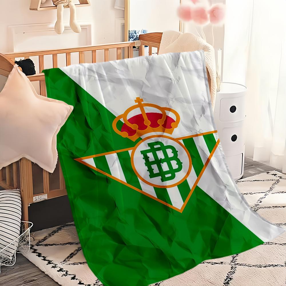 Football Club R-Real B-Betis Blanket Blanket for Couch Sofa Travel Home Picni Flannel Blanket Birthday Gift Warm Comfortable