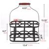 Wine Bottle Carrier 6 Basket with Handle Storage Sack Display Stand for