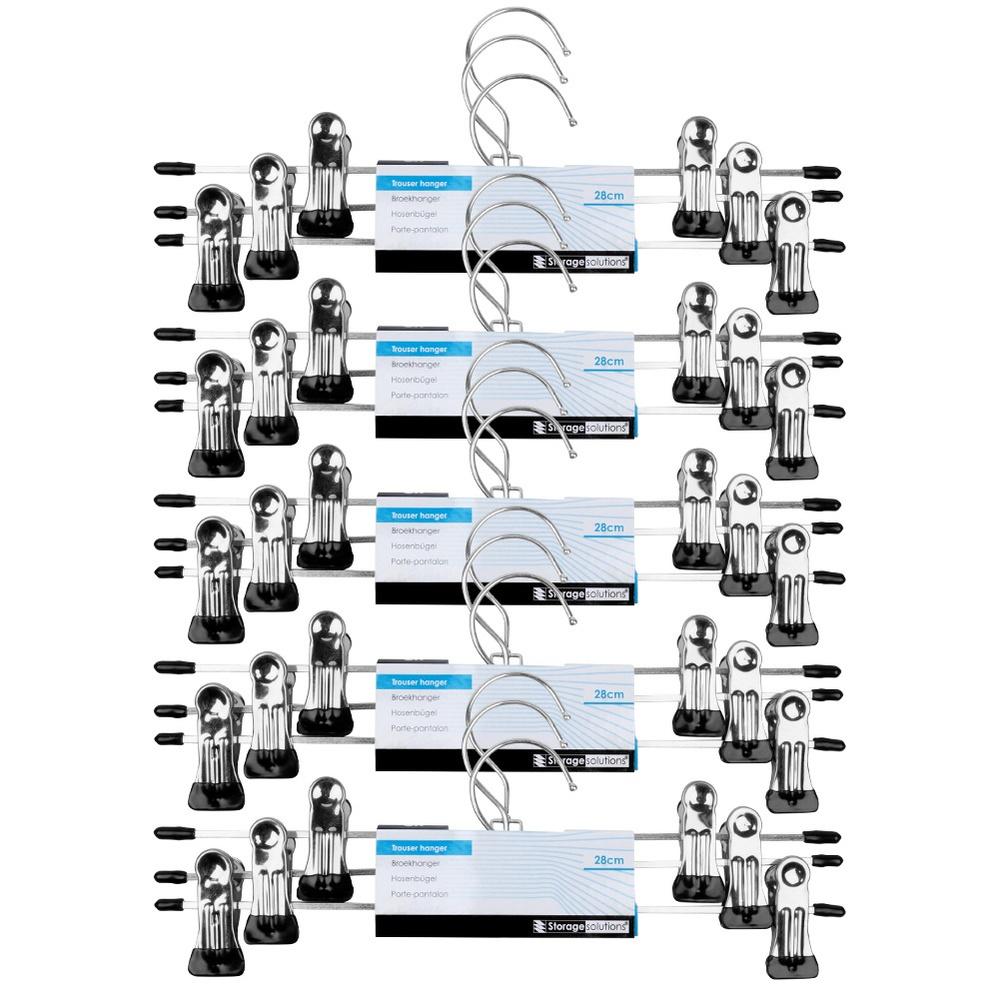 Metal Trouser Hanger With Clips 15 Pcs.