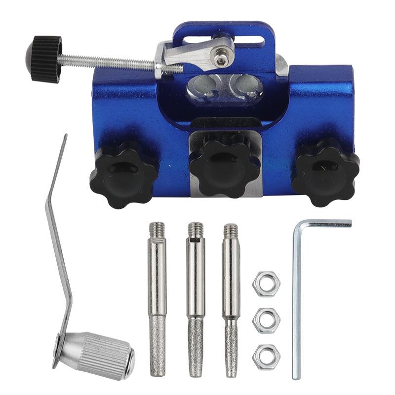 Portable Chain Saw Sharpeners Chainsaw Chain Sharpening Kit Woodworking with Grinding Stones Electric Chainsaw Grinder Tool